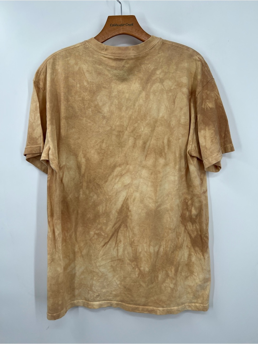 The Mountain Yellow Tie Dye Savannah Safari Animals Cotton Tee Shirt Large - Picture 5 of 5